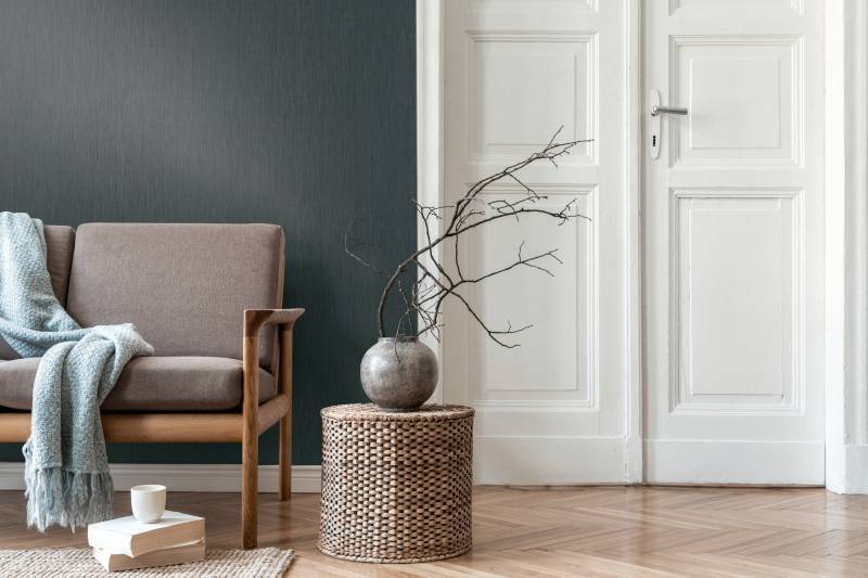 living walls Vliestapete "Unitapete Leausenstruktur - Vliestapete modern" matt strukturiert Moderne Vliestapete aus Leausenoptik von Living Walls