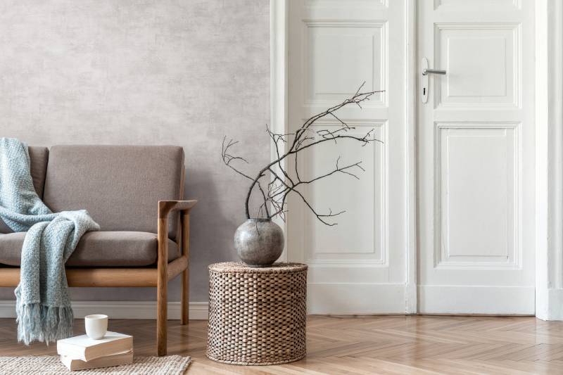 living walls Vliestapete "Unitapete mit Putz-Optik – Strukturtapete" matt strukturiert von Living Walls