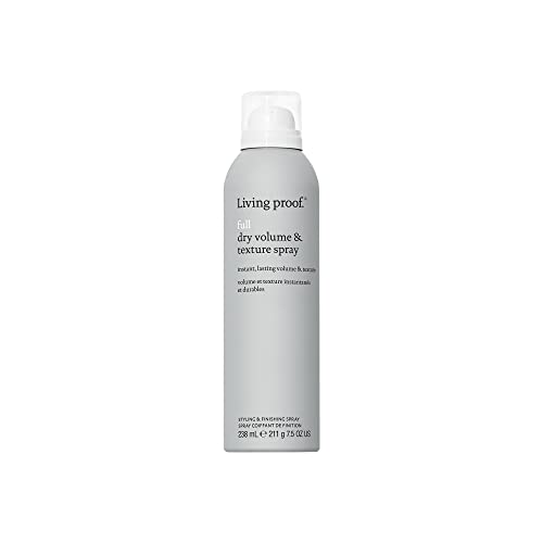 Living Proof Full Dry Volume & Texture Spray | Texturizing-Spray für feines, dünnes Haar für Volumen und Fülle | Hitzeschutz und natürlicher Look | Vegan, ohne Silikone, Parabene, Sulfate | 238ml von Living proof