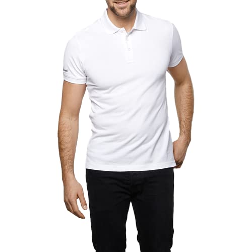 Livinguard - Poloshirt für Herren - Funktionsshirt, Geruchshemmend - 100% Baumwolle | Color White, Size L von Livinguard