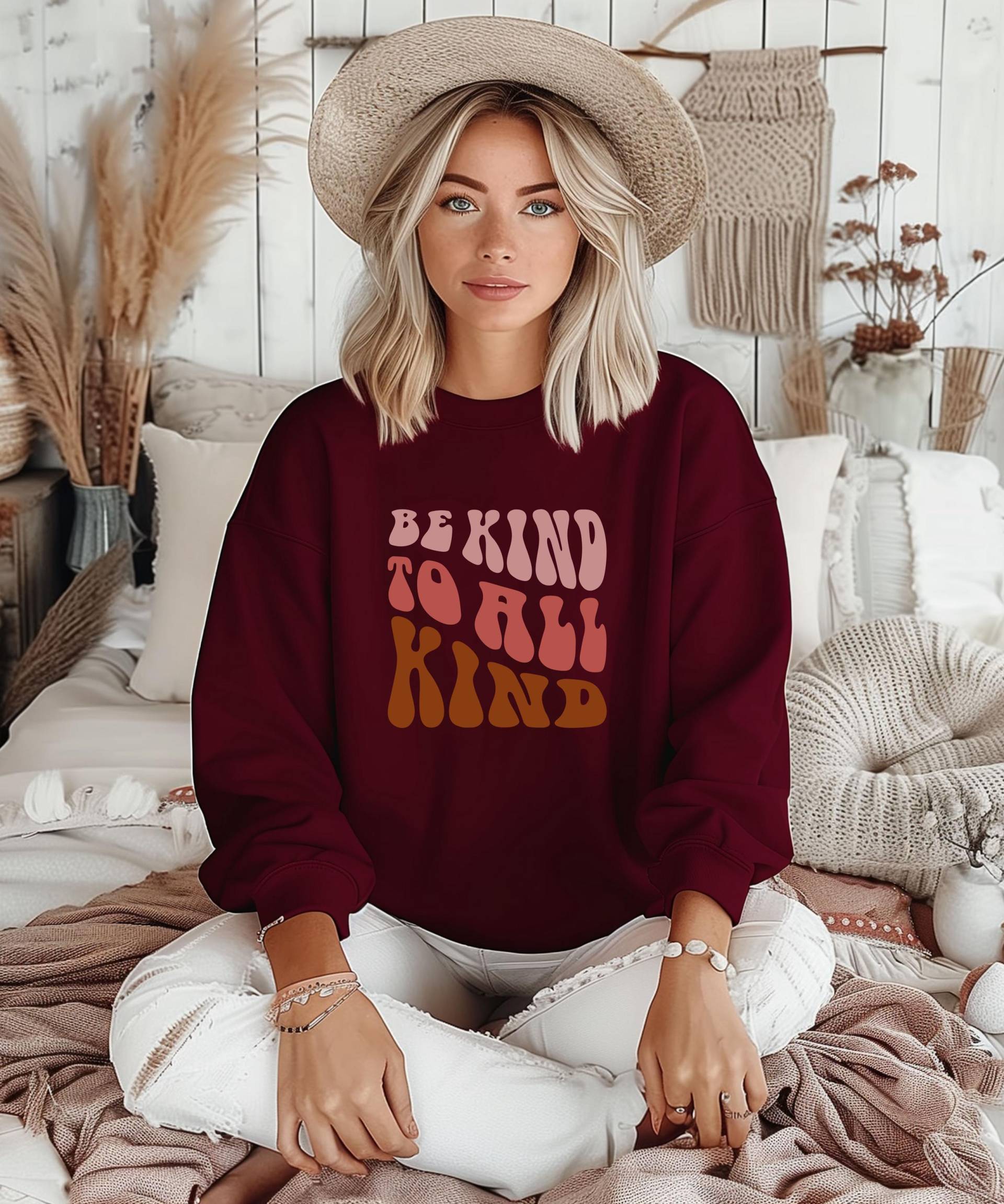 Essential Sweatshirt, Kleidung, Pullover Damen, Geschenk Für Freundin, Weihnachtsgeschenk, Weihnachten, Minimalistisch, Pulli, Peace, Yoga von LivnatureDE