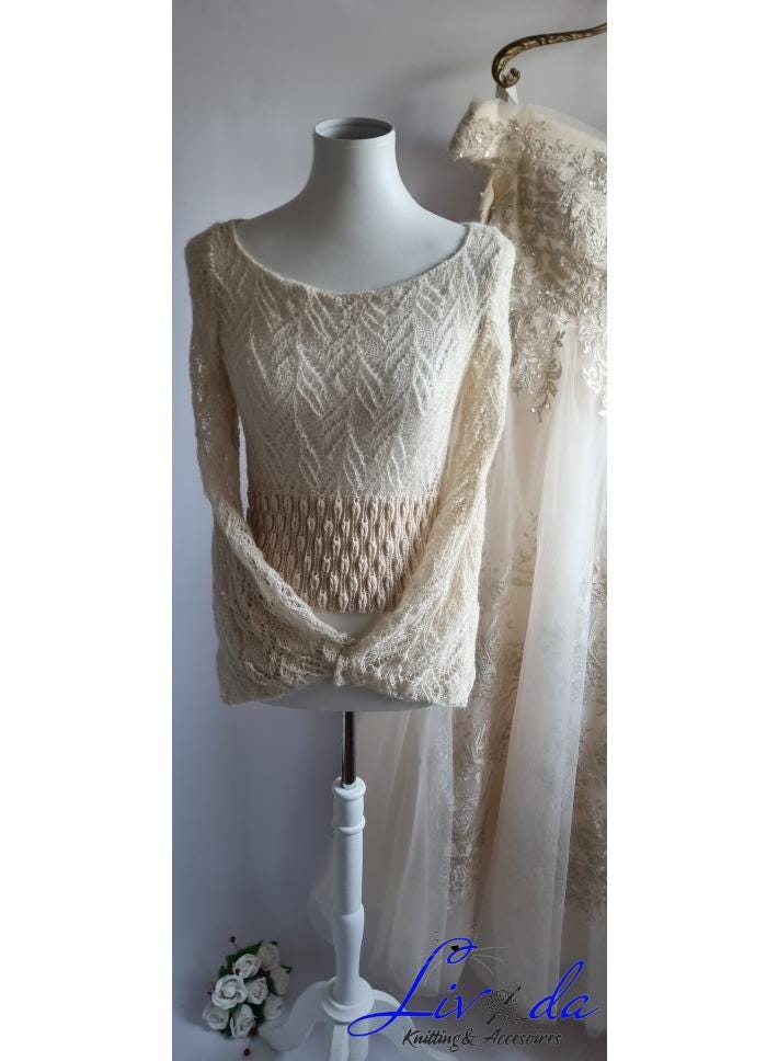 Damen Pullover, Hochzeit Handarbeit von LivodaKnitting