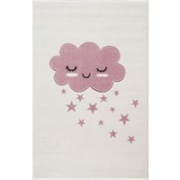 LIVONE Kinderteppich Kids love Rugs WOLKE creme/rosa von Livone