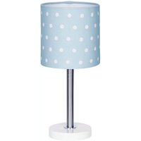 LIVONE Tischlampe Happy Style for Kids DOTS blau/weiss von Livone