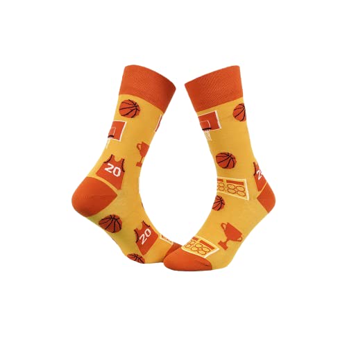Livoni Unisex Cotton Regular Socks with Colorful and Fun Designs, Size: 35-38, Model Name: Pizza Slice- Regular Socks von Livoni