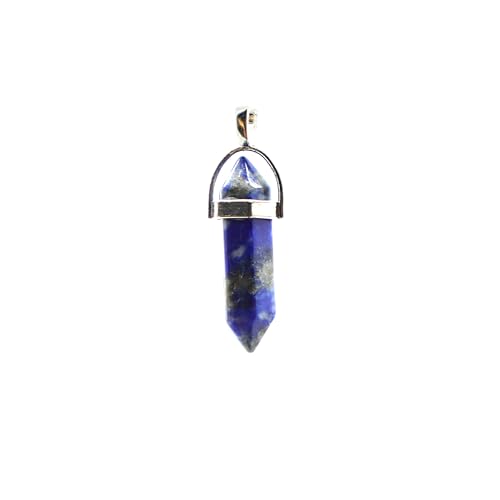 LivuX Amulett Anhänger Lapislazuli gefärbt – 4 cm, tiefblauer Edelstein, elegantes Design, ideal als ausdrucksstarker und modischer Kettenanhänger. 1182 von LivuX