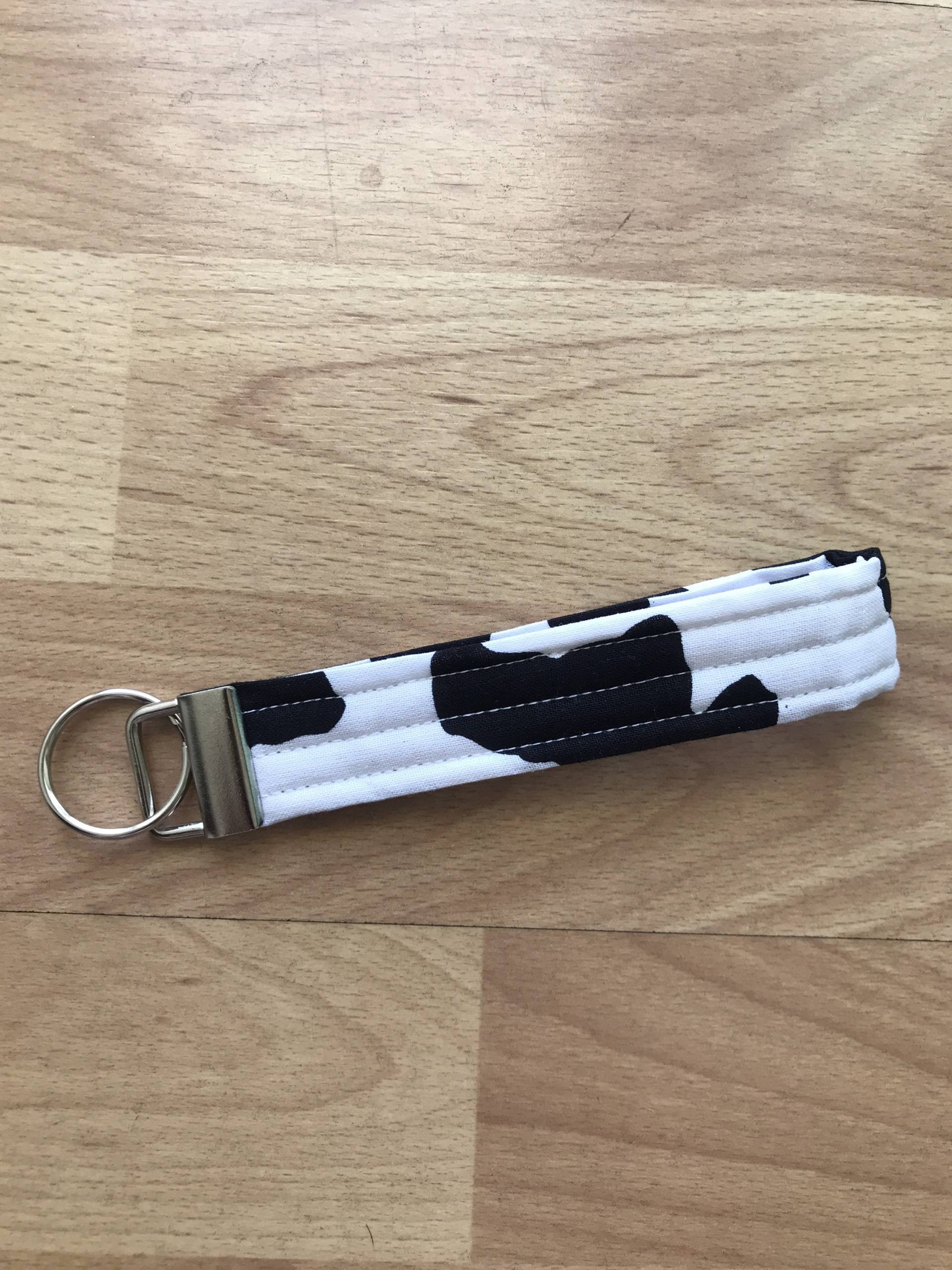 Kuh Print Schlüsselanhänger Armband Keyfob von LivyLuPlusTwo