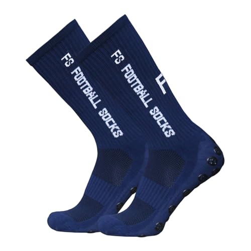 Lixada Fußballsocken Erwachsene Herren Stutzen Stutzenstrumpf,Unisex Outdoor-Sport-Laufsocken Kompressionsstretch-Socken Sportliche Fußball-Fußball-Socken Anti-Rutsch-Socken mit Griffen,1 Paar（39-46） von Lixada