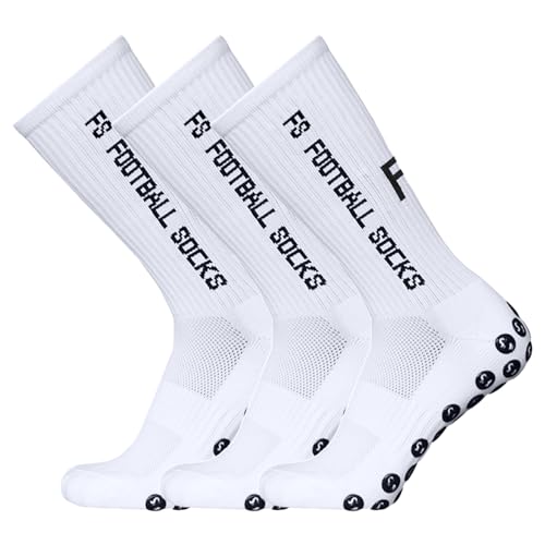 Lixada Fußballsocken Herren Kinder Unisex Socks Sportsocken Kompressionssocken Sportsocken Anti-Rutsch-Schnelltrocknende für Fußball Basketball Radfahren Bergsteigen Marathons,3 Paar (39-46) von Lixada