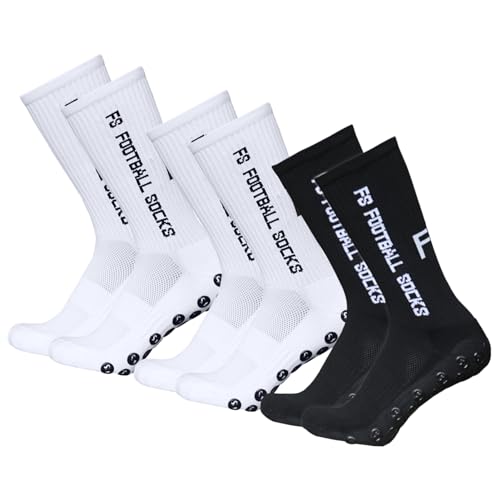 Lixada Fußballsocken für Herren und Frauen, atmungsaktiv, rutschfest, Sportsocken, absorbiert Schweiß, elastisch, langlebig, Universal für Fußball, Radfahren, Marathon, Klettern,3 Paar(39-46) von Lixada