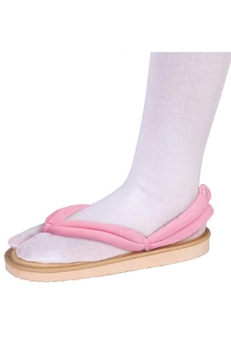 Lixinya Anime Rollenspiel Clogs Schuhe Cosplay Kimono Geta Holzstrand Paulownia Japanische UniseHausschuhe Flip Flops Rosa EU 42 von Lixinya
