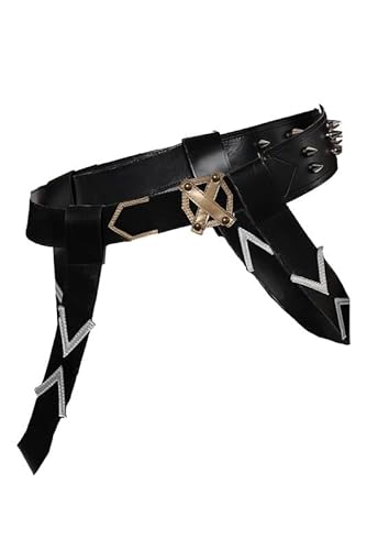 Lixinya Cosplay Fantasy Rollenspiel Schwarze Gürtel Halloween Karneval Party Kostüm Requisiten Zubehör Damen L von Lixinya