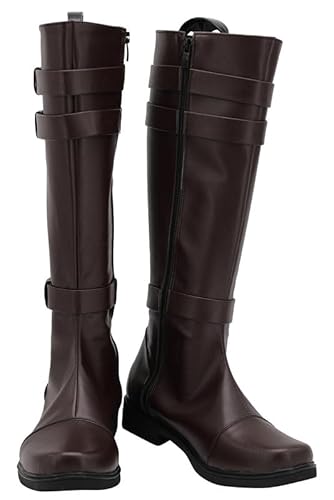 Lixinya Kenobi Krieger Anime Halloween Karneval Schuhe Cosplay Lange Stiefel Herren Braun EU 44 von Lixinya