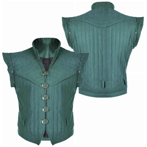 Lixinya Weste Mittelalterliche Westen Anime Halloween Karneval Outfit Party Kleidung Kostüme Herren L von Lixinya