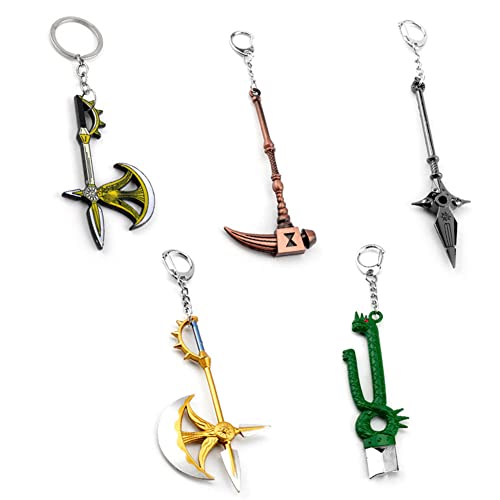 The Seven Diane Harlequin Escanor Meliodas Deadly Sins Comic Character Keychain Pendant Cosplay Accessories (5 Stücke werden zusammen verkauft) von Lixinya