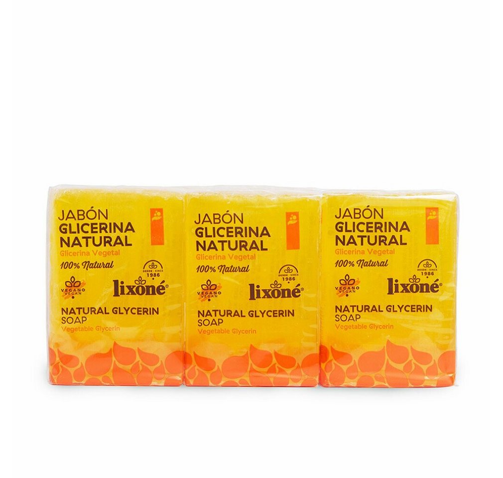 Lixone Feste Duschseife Lixoné Glycerin Soap Empfindliche Haut 3x125g von Lixone