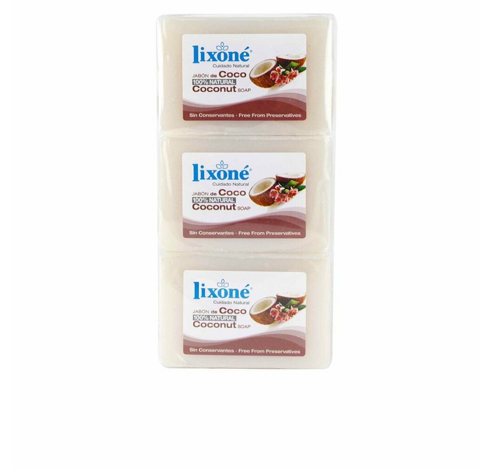 Lixone Gesichts-Reinigungsmilch Lixoné Coconut Soap Trockene Haut 3x125g von Lixone