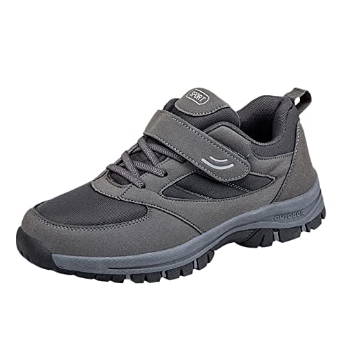 Laufschuhe Herren Sneakers Herren Herren Paar Schuhe Freizeitschuhe Schnürschuhe Atmungsaktive Mode Flache Freizeitschuhe Wanderschuhe Schuhe Herren Sneaker Trainers Turnschuhe (Dark Gray, 44) von Liyuera