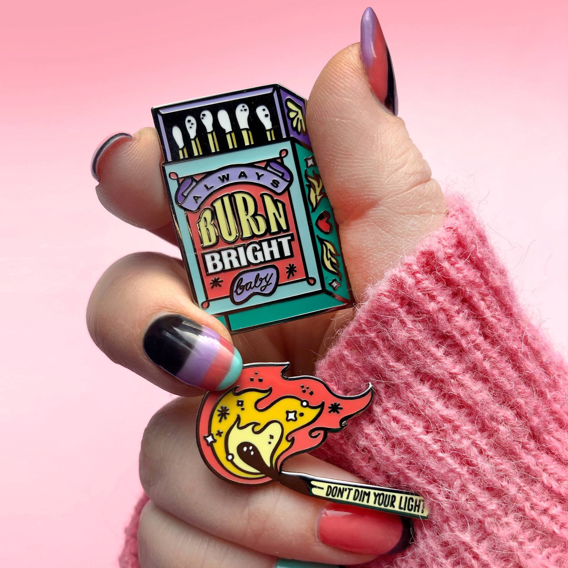 Teal Match & Matchstick Emaille Pins Einzeln Oder Als Set - Matchbox Pin Motivation Inspiration Teal Match & Matchstick Emaille Pins Einzeln Oder Als Set - Matchbox Pin Motivation Inspiration von LizHarry
