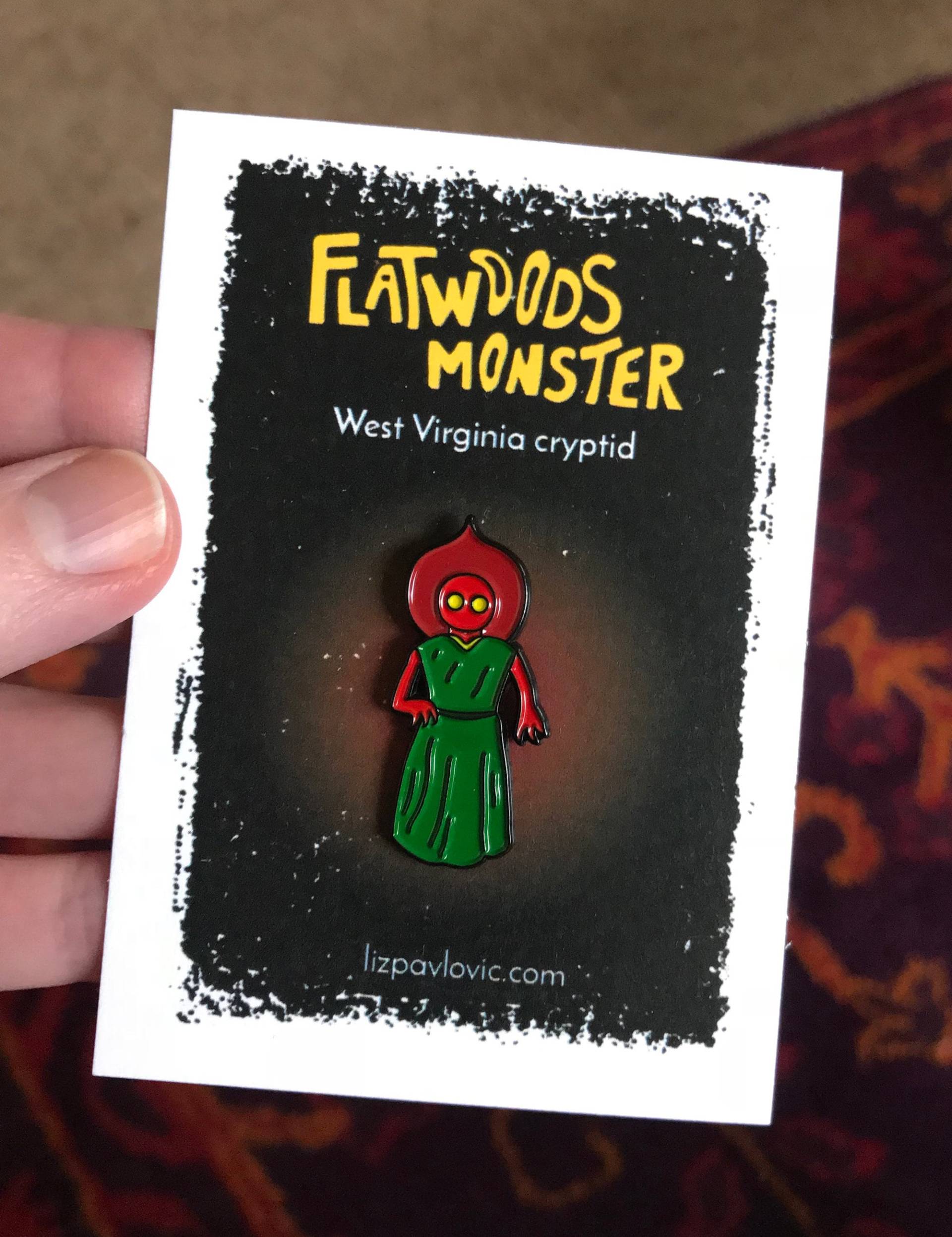 Flatwoods Monster Emaille Pin Flatwoods Monster Emaille Pin von LizPavlovicDesign