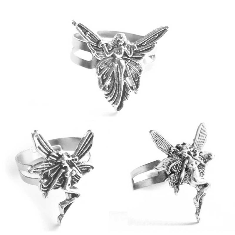 Feen Ring Verstellbar Größenverstellbar Jugendstil Schmuck Silberfarben Geschenk Feen Ring Verstellbar Größenverstellbar Jugendstil Schmuck Silberfarben Geschenk von LizaPaizisCreations