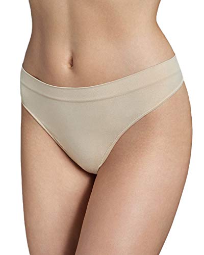 Lizar String Classic - String Tanga hoch geschnitten weich atmungsaktiv hoher Größe XL - Natural von Lizar