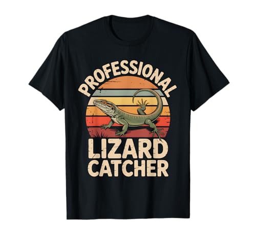 Profi Eidechsenfänger Lustig Retro Gecko Reptilien Kinder T-Shirt Profi Eidechsenfänger Lustig Retro Gecko Reptilien Kinder T-Shirt von Lizard Hunter Apparel Co