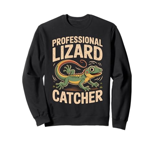 Vintage Profi Eidechsenfänger Lustiger Gecko Kinder Sweatshirt Vintage Profi Eidechsenfänger Lustiger Gecko Kinder Sweatshirt von Lizard Hunter Apparel Co