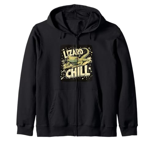 Great Lizard Chill Speech für Jungen und Mädchen Kapuzenjacke Great Lizard Chill Speech für Jungen und Mädchen Kapuzenjacke von Lizard Outfit