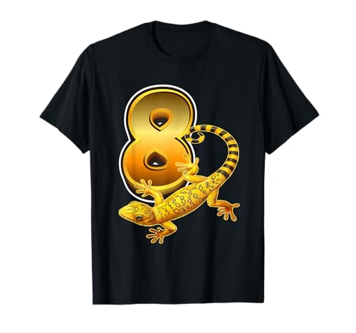 Kinder 8 Jahre alte Eidechse Reptil 8. Geburtstag Party T-Shirt Kinder 8 Jahre alte Eidechse Reptil 8. Geburtstag Party T-Shirt von Lizard Reptile 8th Birthday
