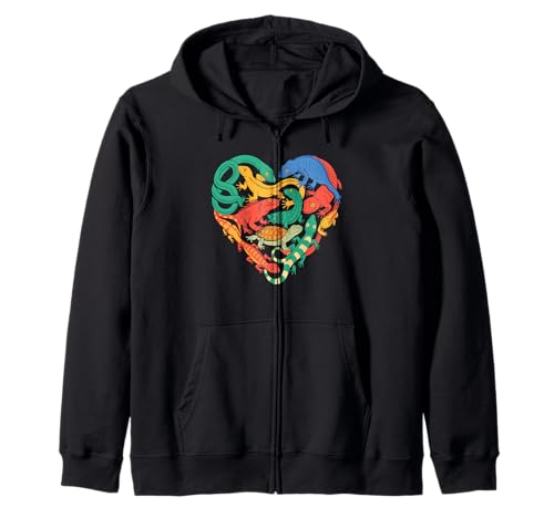 Coole Eidechsen-Kunst Männer Frauen Herpetologie Reptilienliebhaber Kapuzenjacke Coole Eidechsen-Kunst Männer Frauen Herpetologie Reptilienliebhaber Kapuzenjacke von Lizard Reptile Heart