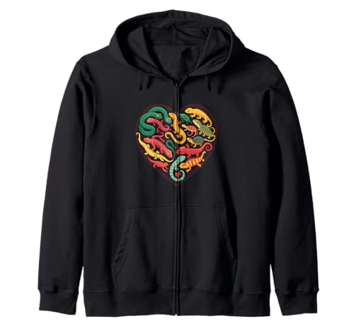 Coole Eidechsen-Kunst Männer Frauen Herpetologie Reptilienliebhaber Kapuzenjacke Coole Eidechsen-Kunst Männer Frauen Herpetologie Reptilienliebhaber Kapuzenjacke von Lizard Reptile Heart