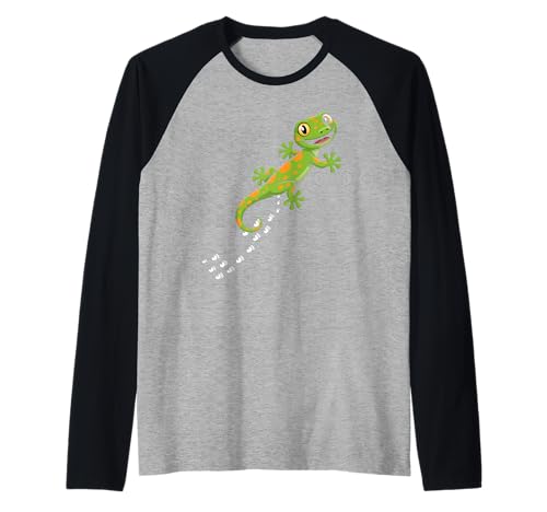 Coole Eidechsen-Kunst Männer Frauen Herpetologie Reptilienliebhaber Raglan von Lizard Reptile Heart