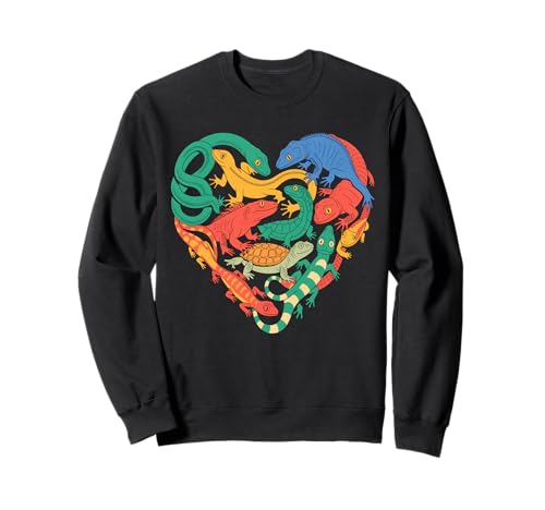 Coole Eidechsen-Kunst Männer Frauen Herpetologie Reptilienliebhaber Sweatshirt Coole Eidechsen-Kunst Männer Frauen Herpetologie Reptilienliebhaber Sweatshirt von Lizard Reptile Heart