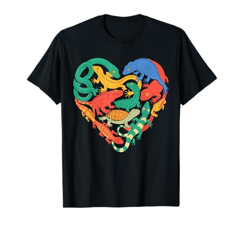 Coole Eidechsen-Kunst Männer Frauen Herpetologie Reptilienliebhaber T-Shirt Coole Eidechsen-Kunst Männer Frauen Herpetologie Reptilienliebhaber T-Shirt von Lizard Reptile Heart