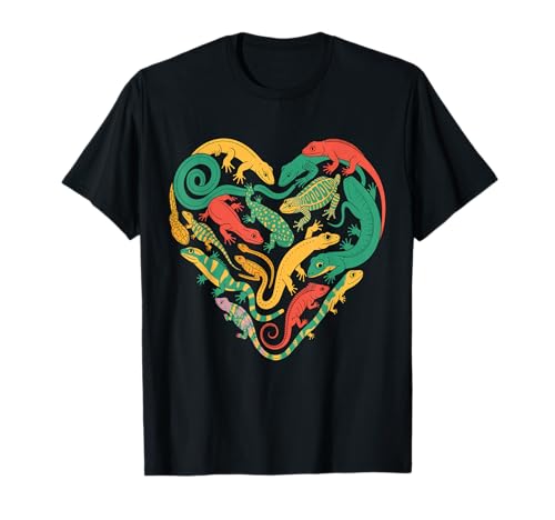 Coole Eidechsen-Kunst Männer Frauen Herpetologie Reptilienliebhaber T-Shirt Coole Eidechsen-Kunst Männer Frauen Herpetologie Reptilienliebhaber T-Shirt von Lizard Reptile Heart