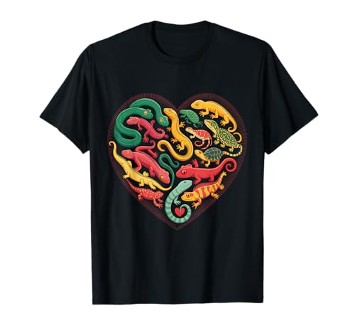 Coole Eidechsen-Kunst Männer Frauen Herpetologie Reptilienliebhaber T-Shirt Coole Eidechsen-Kunst Männer Frauen Herpetologie Reptilienliebhaber T-Shirt von Lizard Reptile Heart
