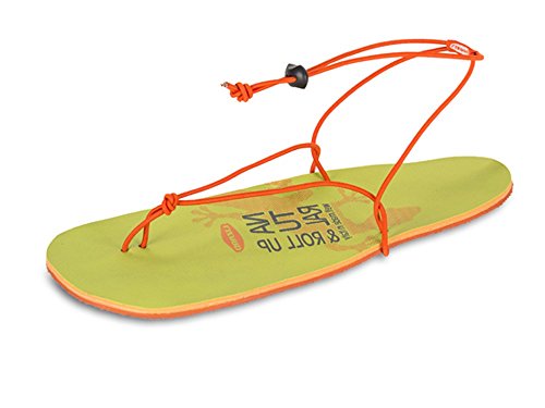 Lizard Roll-Up Sandalen für Freizeit und Sport, Unisex, für Erwachsene, Grün Orange, 39 EU von Lizard