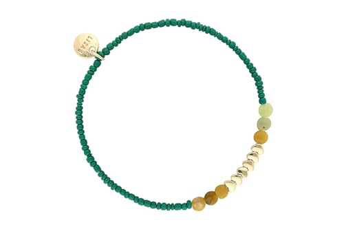 Lizas Armband grün Schmuckarmband Perlenarmband verschiedene Modelle (grün mit Herzen) von Lizas