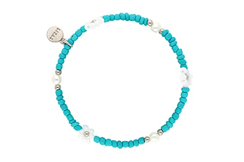 Lizas Armband türkis Armband Perlenarmband verschiedene Varianten (marmorierte Perlen) von Lizas