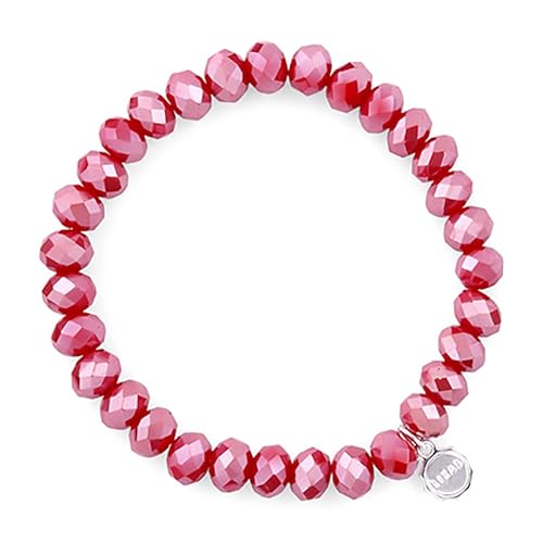 Lizas Schmuckarmband CLARKSVILLE Armband Perlenarmband 8mm viele Farben (raspberry) von Lizas