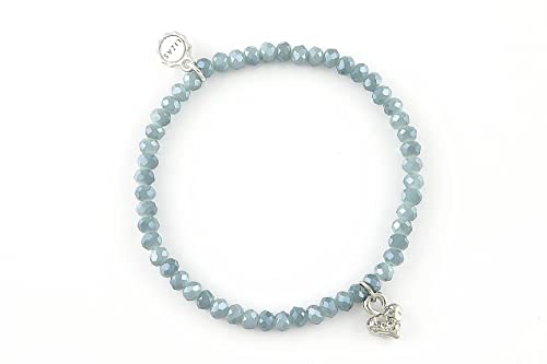 Lizas Schmuckarmband blau Armband Perlenarmband verschiedene Modelle (blau mit Herz) von Lizas