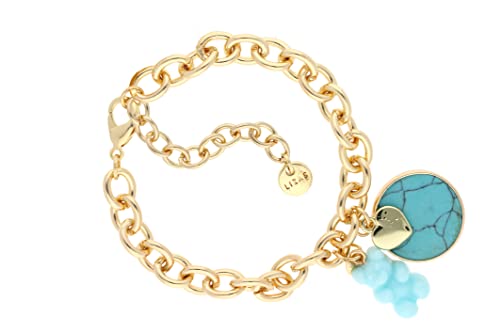 Lizas Schmuckarmband gold Armband Perlenarmband verschiedene Modelle (gold Teddy Stein) von Lizas