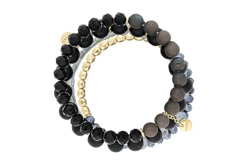 Lizas Schmuckarmband grau Armband Perlenarmband verschiedene Modelle (vierreihig) von Lizas