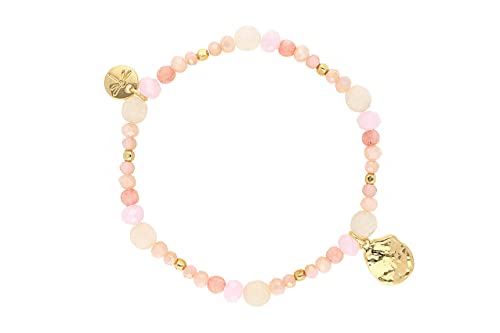 Lizas Schmuckarmband rosa Armband Perlenarmband verschiedene Modelle (rosa/gold) von Lizas