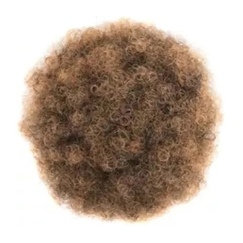 Damen Afro Puff Bun Haarteil Kinky Curly Kordelzug Pferdeschwanz Clip in synthetische Haarverlängerung Täglich(1BT27) von Lizhuzhuzs28