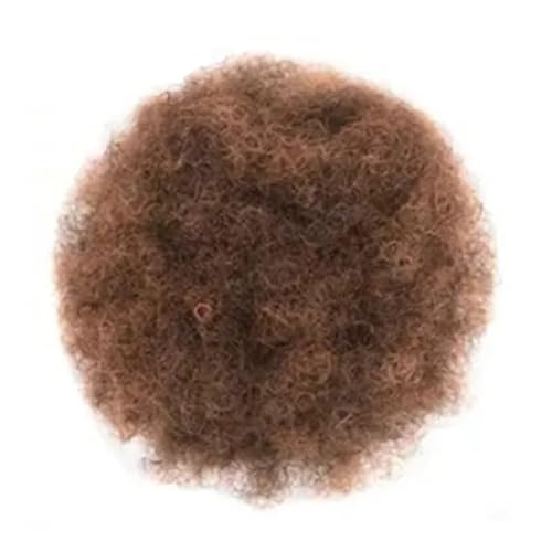 Damen Afro Puff Bun Haarteil Kinky Curly Kordelzug Pferdeschwanz Clip in synthetische Haarverlängerung Täglich(1BT30) von Lizhuzhuzs28