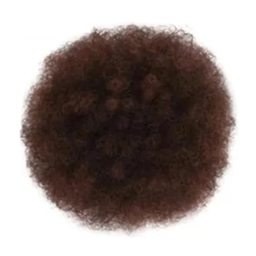 Damen Afro Puff Bun Haarteil Kinky Curly Kordelzug Pferdeschwanz Clip in synthetische Haarverlängerung Täglich(1BT33) von Lizhuzhuzs28