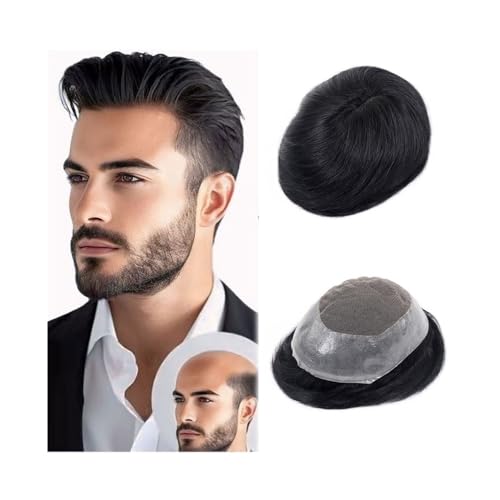 Ersatzperücke 7x9 Zoll Herren-Toupet, atmungsaktive Spitzenoberseite mit PU-Rand, 130% Dichte, natürlicher Haaransatz, Herren-Haarteil Täglich Ersatzperücke 7x9 Zoll Herren-Toupet, atmungsaktive Spitzenoberseite mit PU-Rand, 130% Dichte, natürlicher Haaransatz, Herren-Haarteil Täglich von Lizhuzhuzs28
