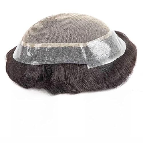 Ersatzperücke Echthaar-Toupet for Männer, australisches Toupet, weiche, atmungsaktive französische Spitze, PU-Basis, männliche Haarprothese, indisches Remy-Haarsystem, Einheit for Männer Täglich(7x9) Ersatzperücke Echthaar-Toupet for Männer, australisches Toupet, weiche, atmungsaktive französische Spitze, PU-Basis, männliche Haarprothese, indisches Remy-Haarsystem, Einheit for Männer Täglich(7x9) von Lizhuzhuzs28